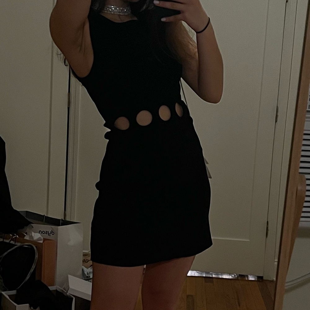 Sandro Black mini dress